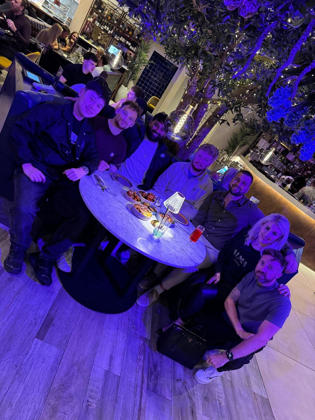 The Ordernised team out for dinner together in Derby