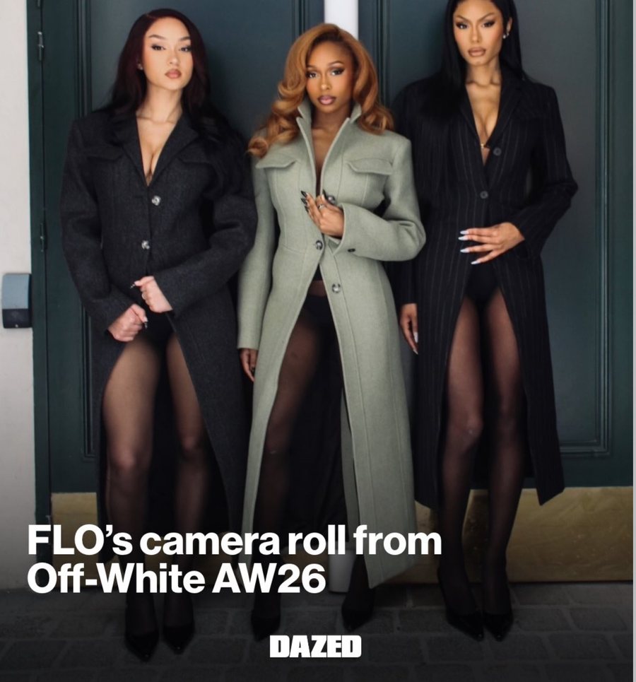 Dazed post: FLO's camera roll from Off-White AW26